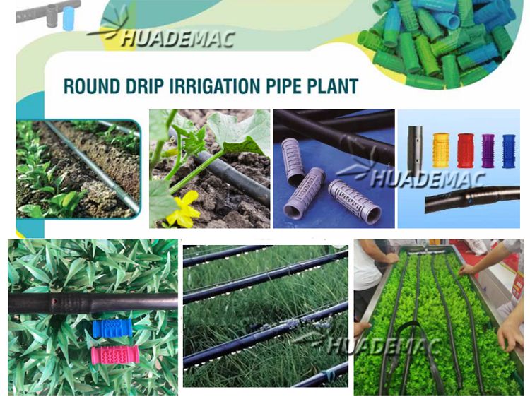 PE Round Dripper Irrigation Pipe Production Machine