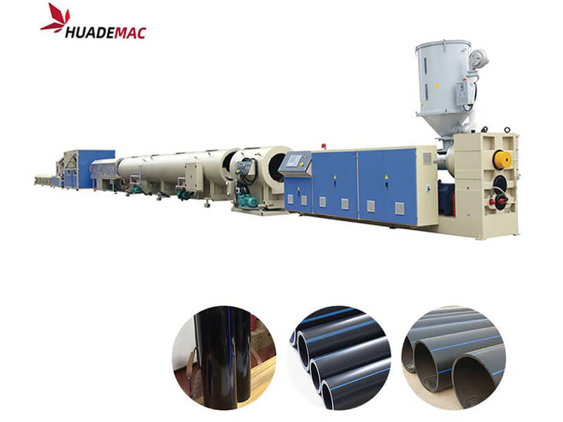 Composition of PE pipe extrusion line