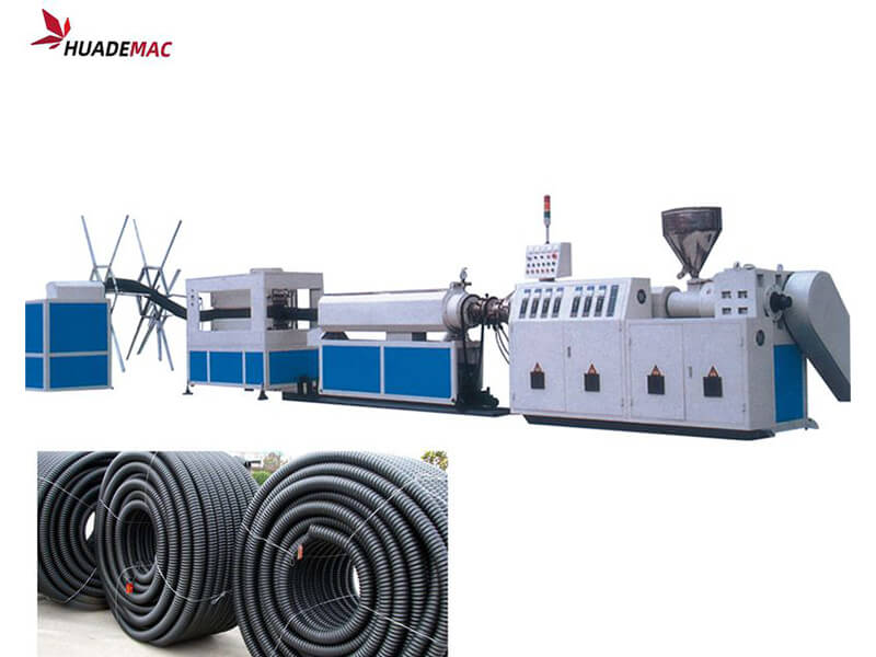 Features of PE pipe extrusion line